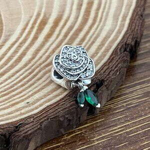 Pandora Sparkling Rose in Bloom Charm